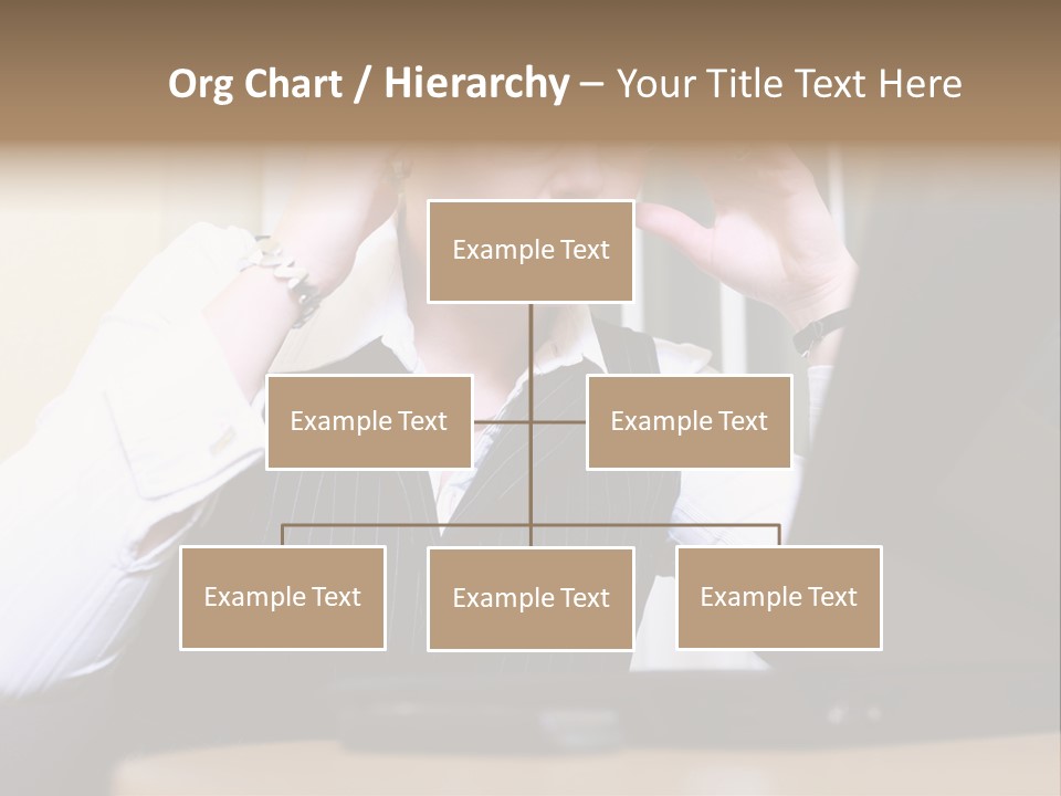 Businesswoman - Business Woman Concentrated - Concentrative . She Wears Glasses And Did Some Calculation. PowerPoint Template