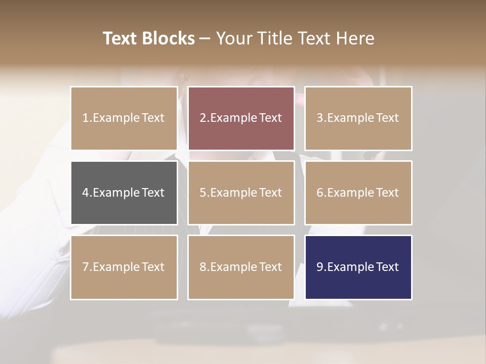 Businesswoman - Business Woman Concentrated - Concentrative . She Wears Glasses And Did Some Calculation. PowerPoint Template