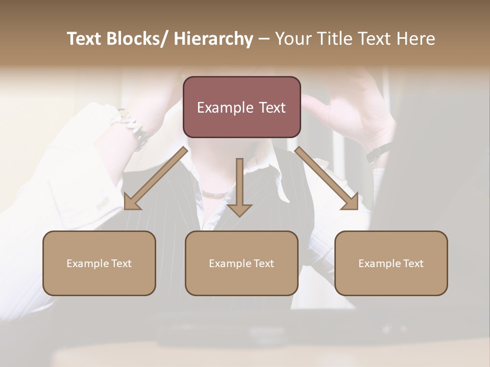 Businesswoman - Business Woman Concentrated - Concentrative . She Wears Glasses And Did Some Calculation. PowerPoint Template