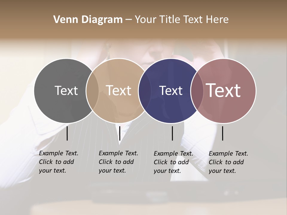 Businesswoman - Business Woman Concentrated - Concentrative . She Wears Glasses And Did Some Calculation. PowerPoint Template