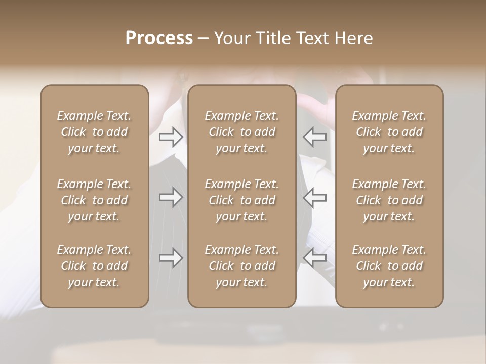 Businesswoman - Business Woman Concentrated - Concentrative . She Wears Glasses And Did Some Calculation. PowerPoint Template
