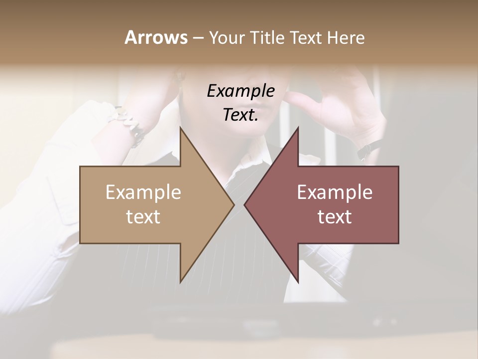 Businesswoman - Business Woman Concentrated - Concentrative . She Wears Glasses And Did Some Calculation. PowerPoint Template