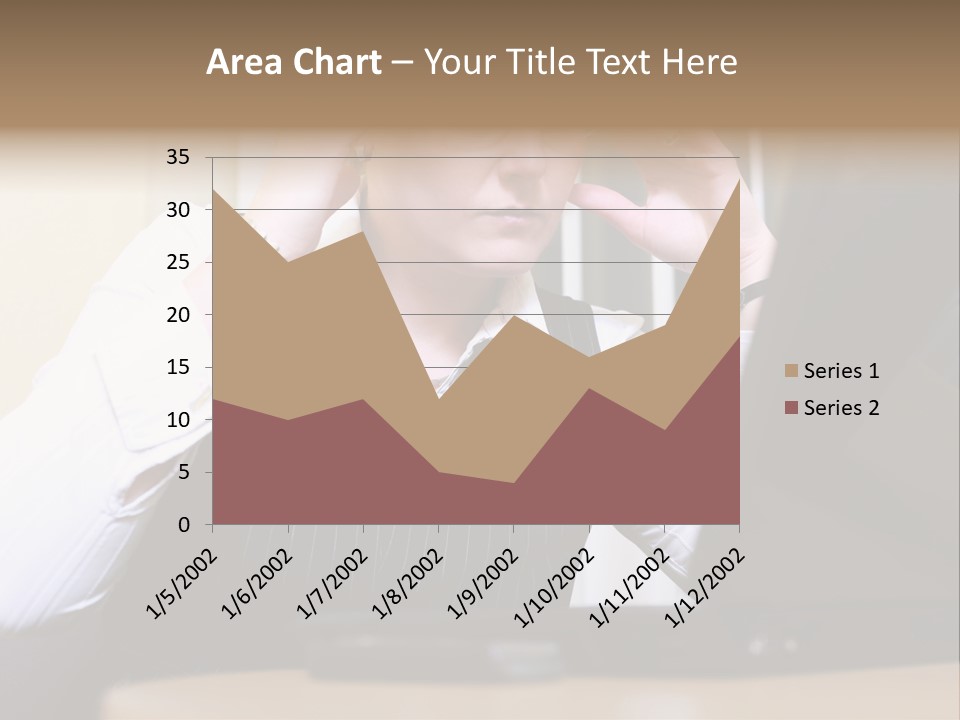 Businesswoman - Business Woman Concentrated - Concentrative . She Wears Glasses And Did Some Calculation. PowerPoint Template