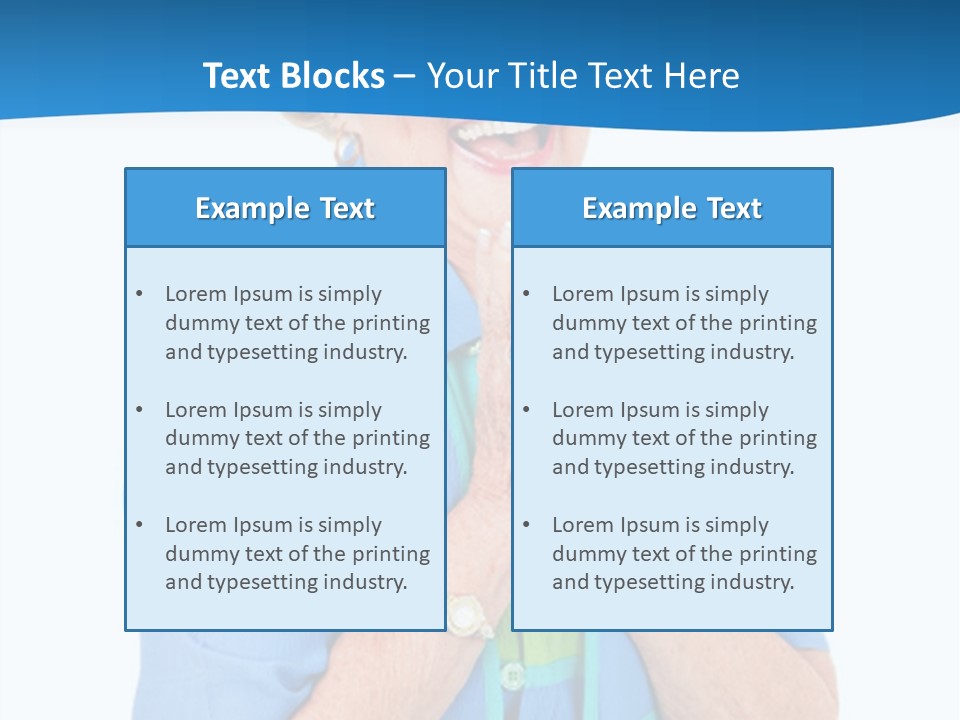 Senior Lady On Hands Free Set Gets Exciting News Via Cellphone. Isolated On White. PowerPoint Template