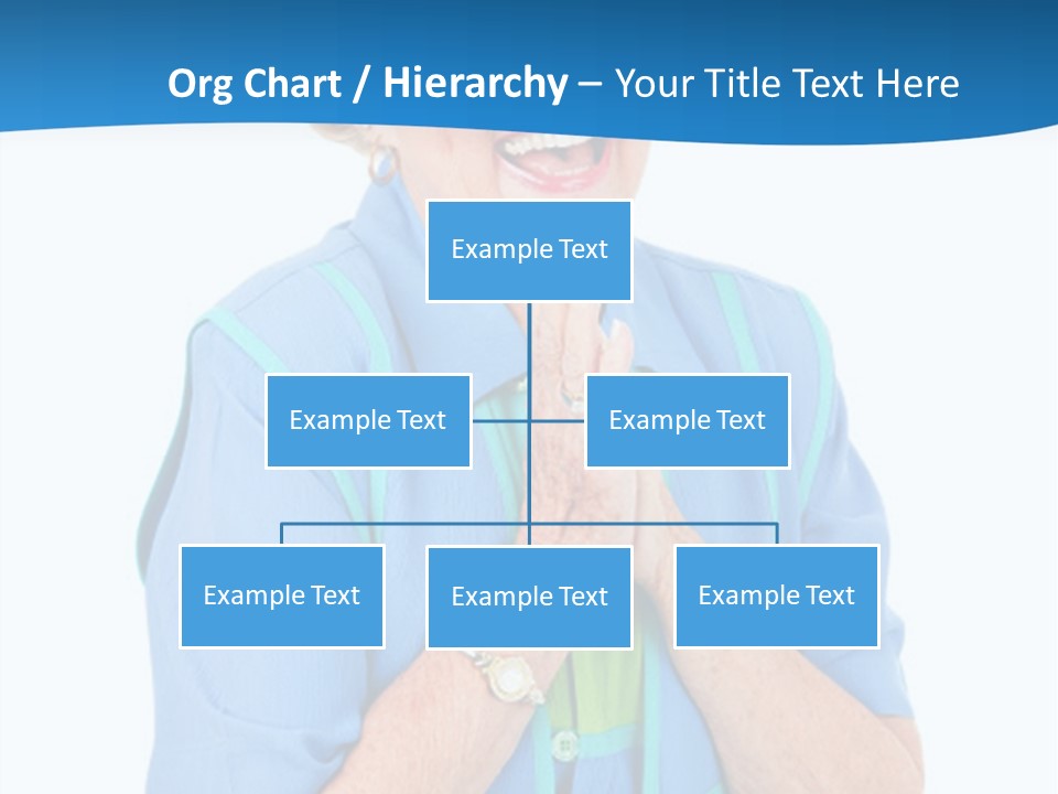 Senior Lady On Hands Free Set Gets Exciting News Via Cellphone. Isolated On White. PowerPoint Template