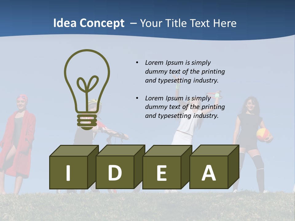 Kids Summer Sports PowerPoint Template