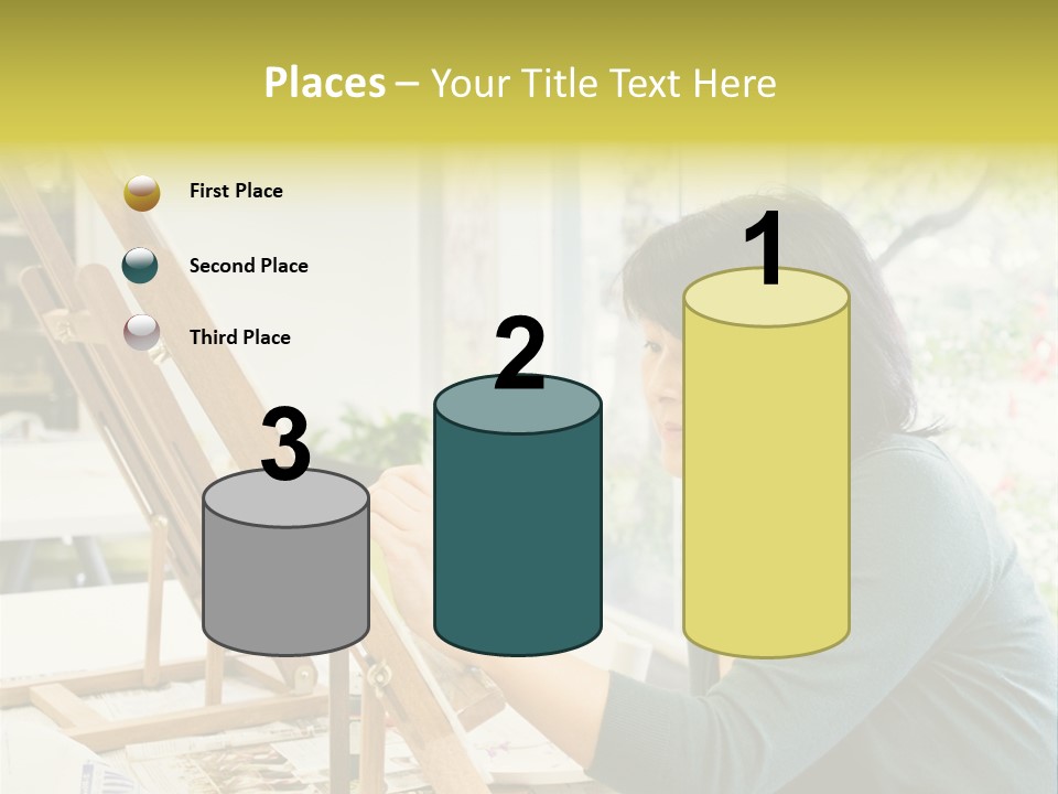 Art Teacher Painting PowerPoint Template