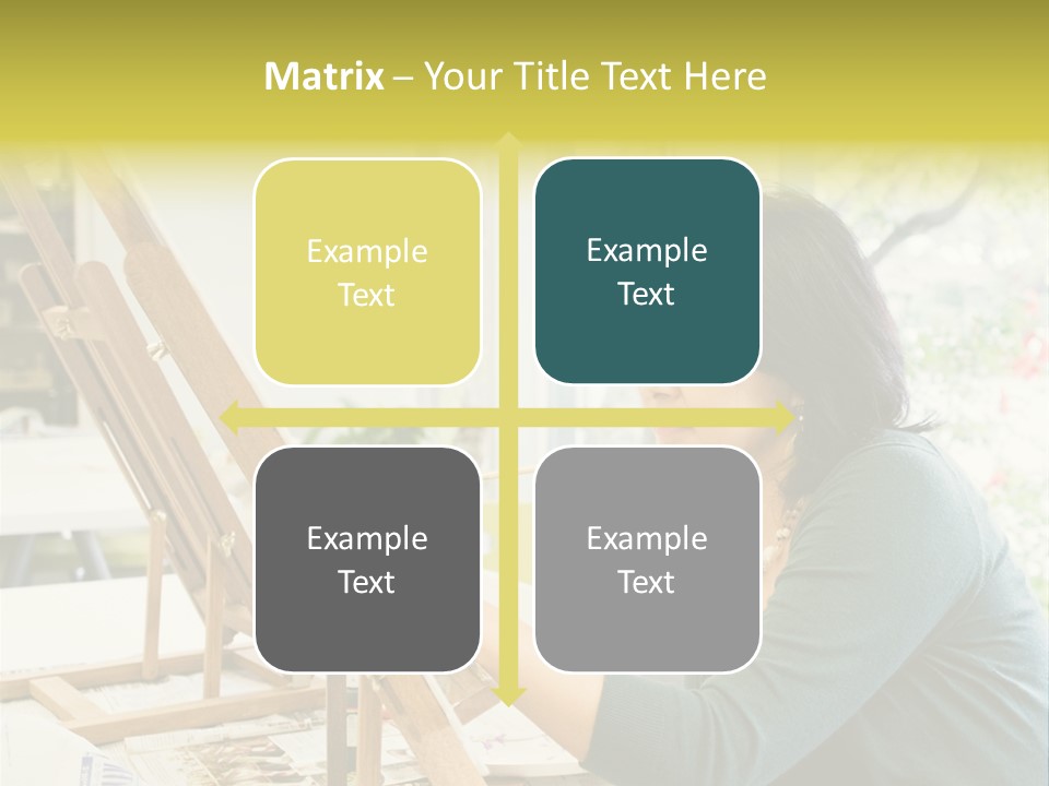 Art Teacher Painting PowerPoint Template