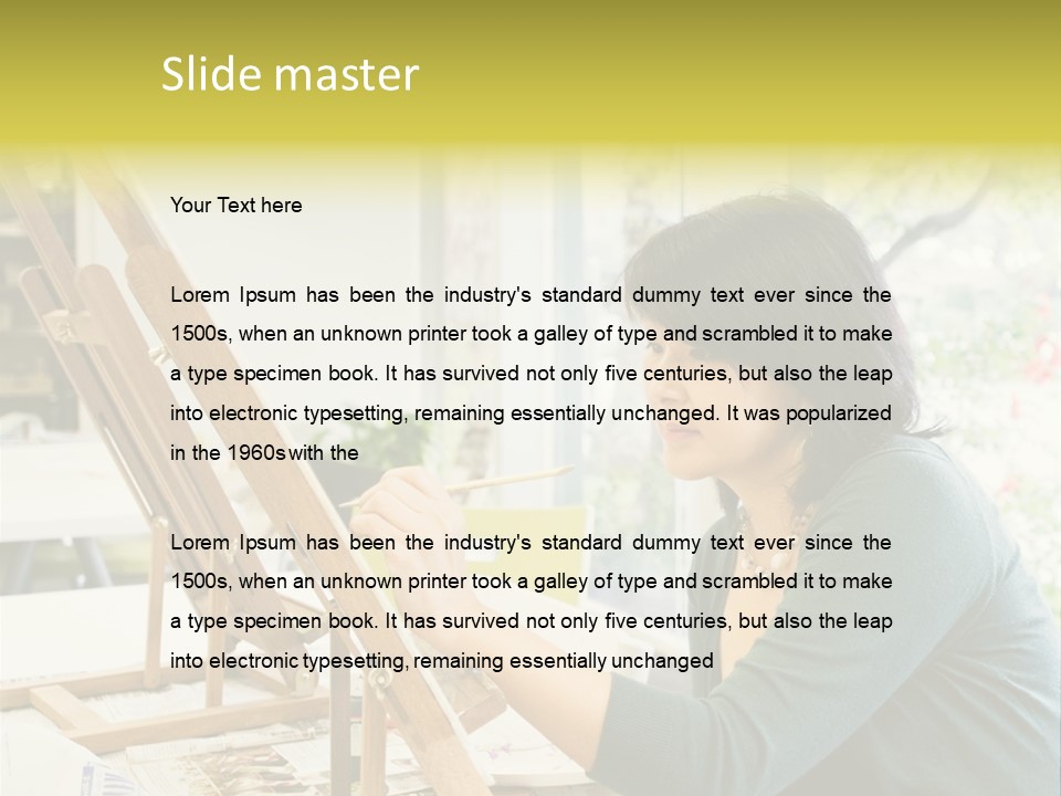 Art Teacher Painting PowerPoint Template