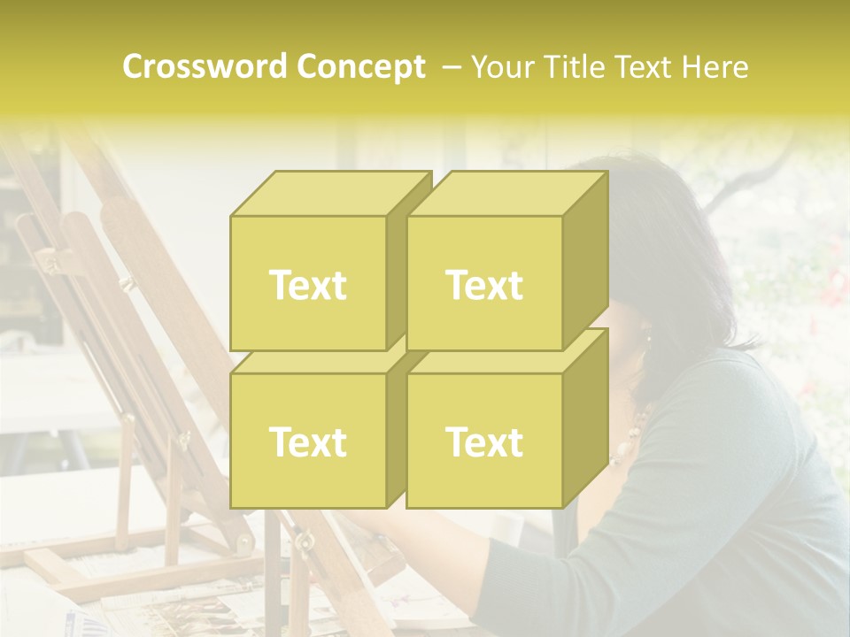 Art Teacher Painting PowerPoint Template