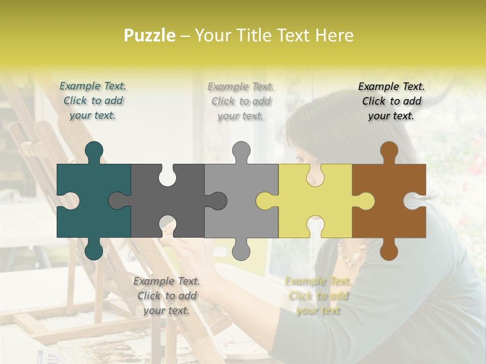 Art Teacher Painting PowerPoint Template