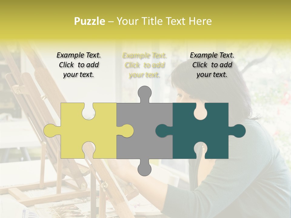 Art Teacher Painting PowerPoint Template