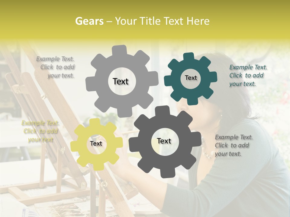 Art Teacher Painting PowerPoint Template