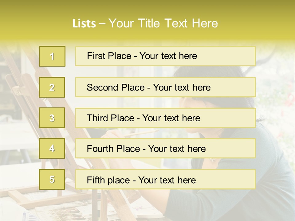Art Teacher Painting PowerPoint Template