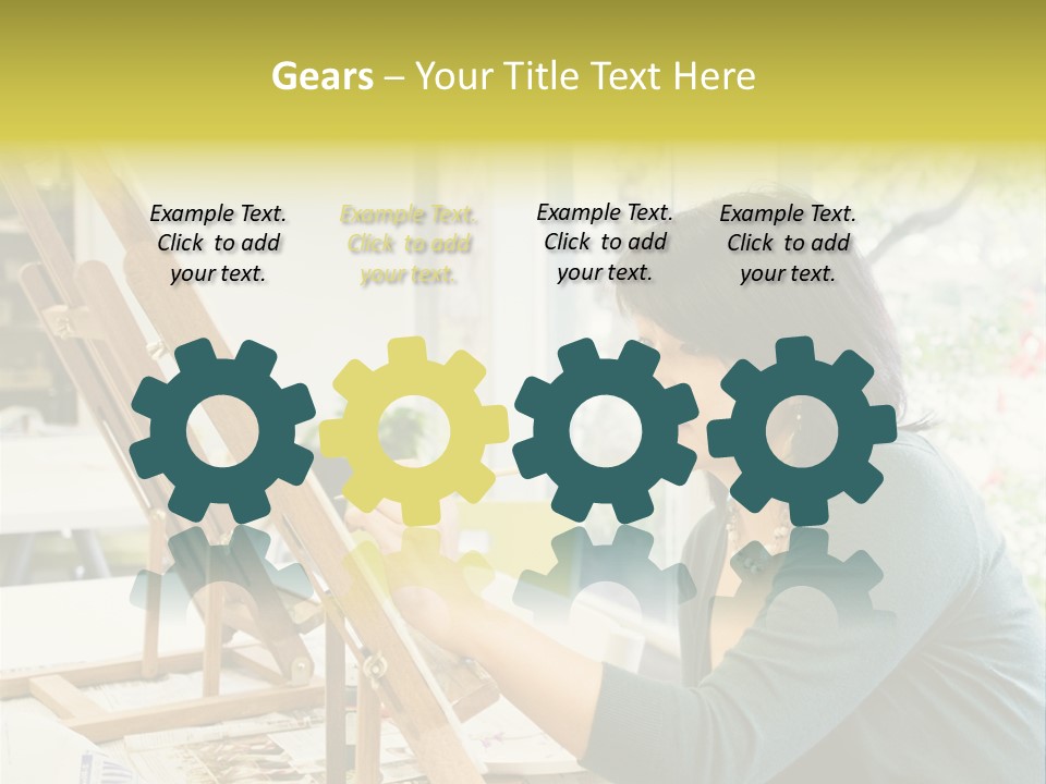 Art Teacher Painting PowerPoint Template