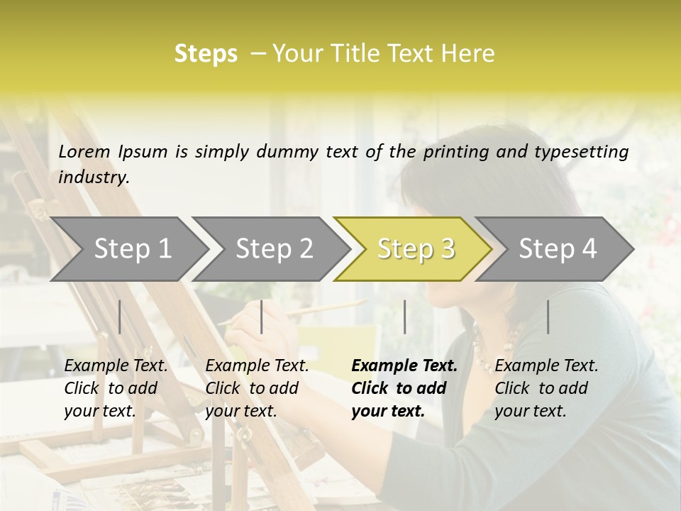 Art Teacher Painting PowerPoint Template