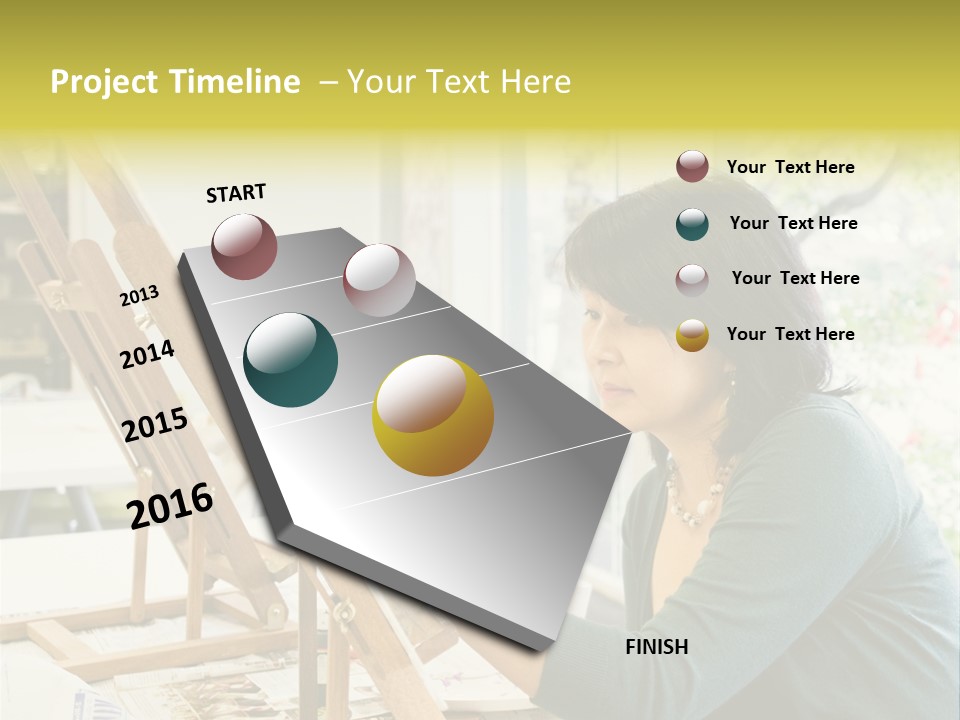 Art Teacher Painting PowerPoint Template