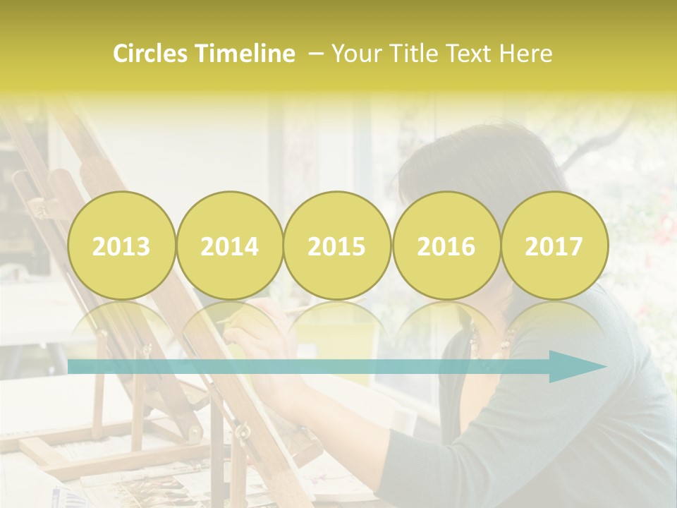 Art Teacher Painting PowerPoint Template