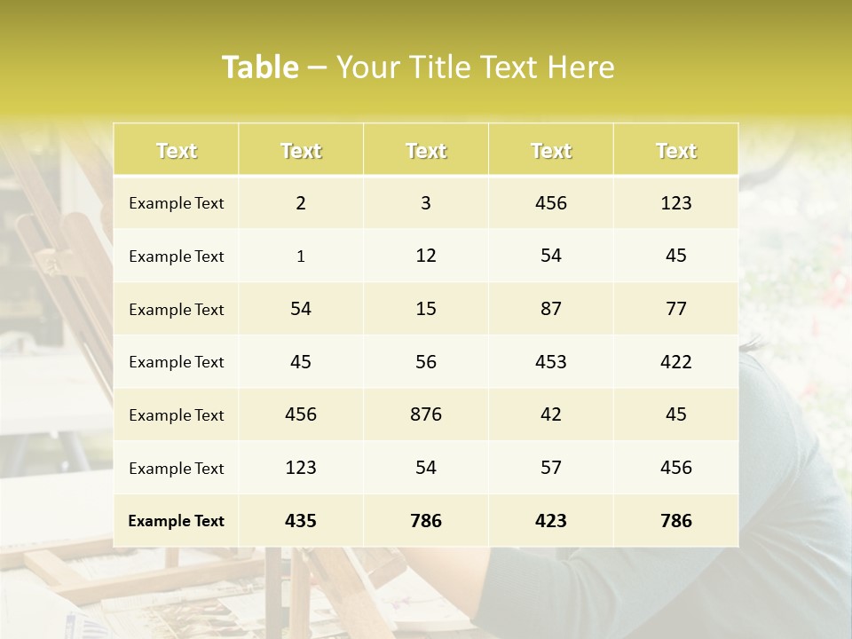 Art Teacher Painting PowerPoint Template