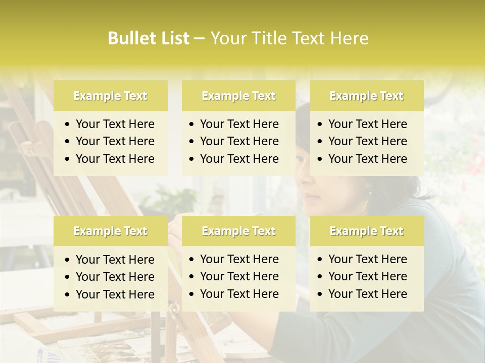 Art Teacher Painting PowerPoint Template