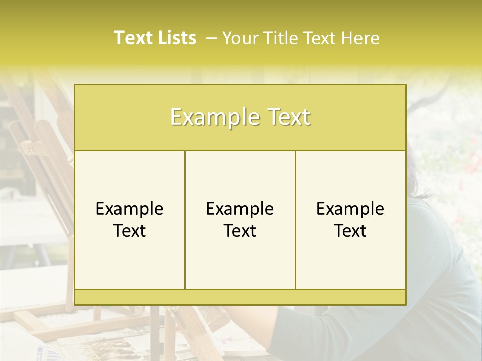 Art Teacher Painting PowerPoint Template