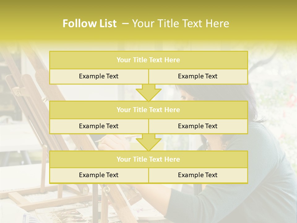 Art Teacher Painting PowerPoint Template