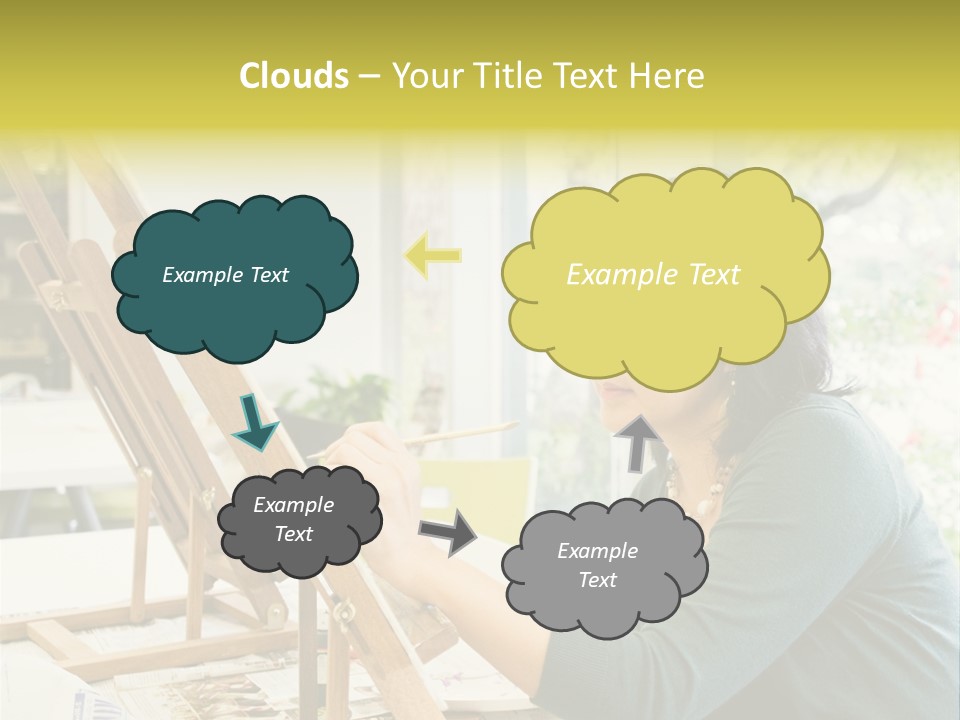 Art Teacher Painting PowerPoint Template
