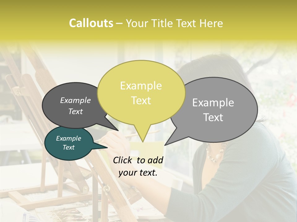 Art Teacher Painting PowerPoint Template