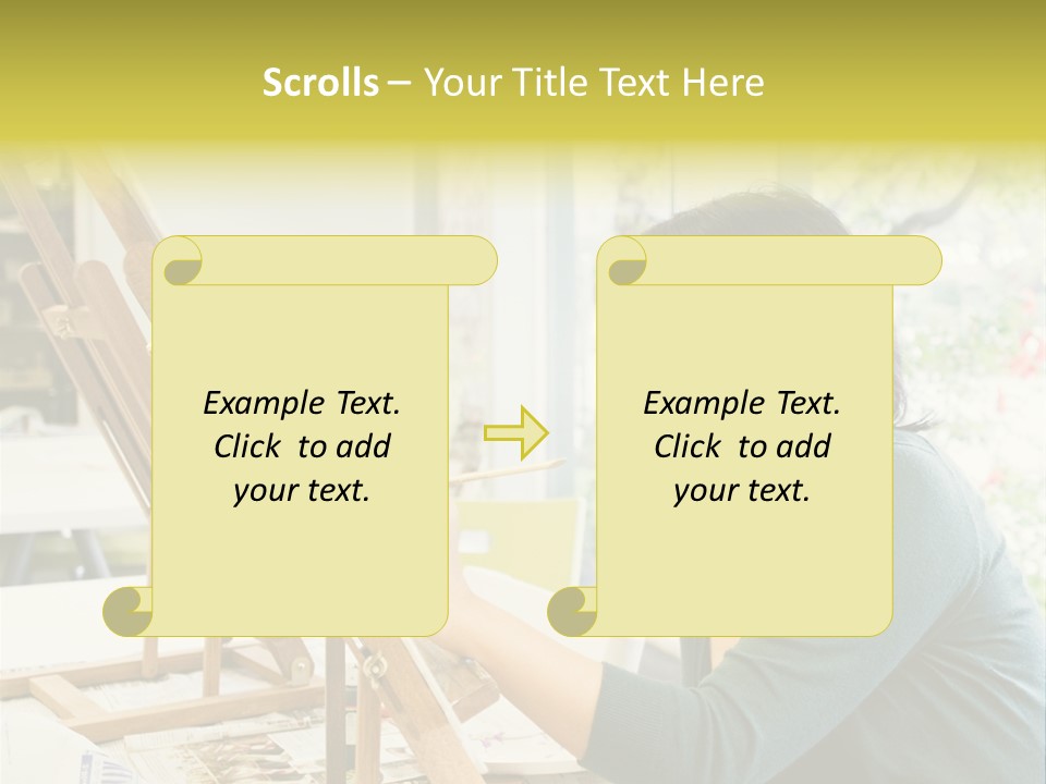 Art Teacher Painting PowerPoint Template