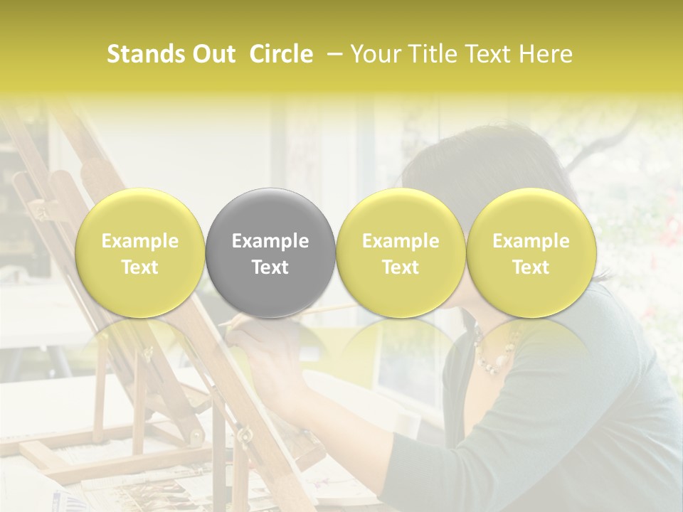 Art Teacher Painting PowerPoint Template