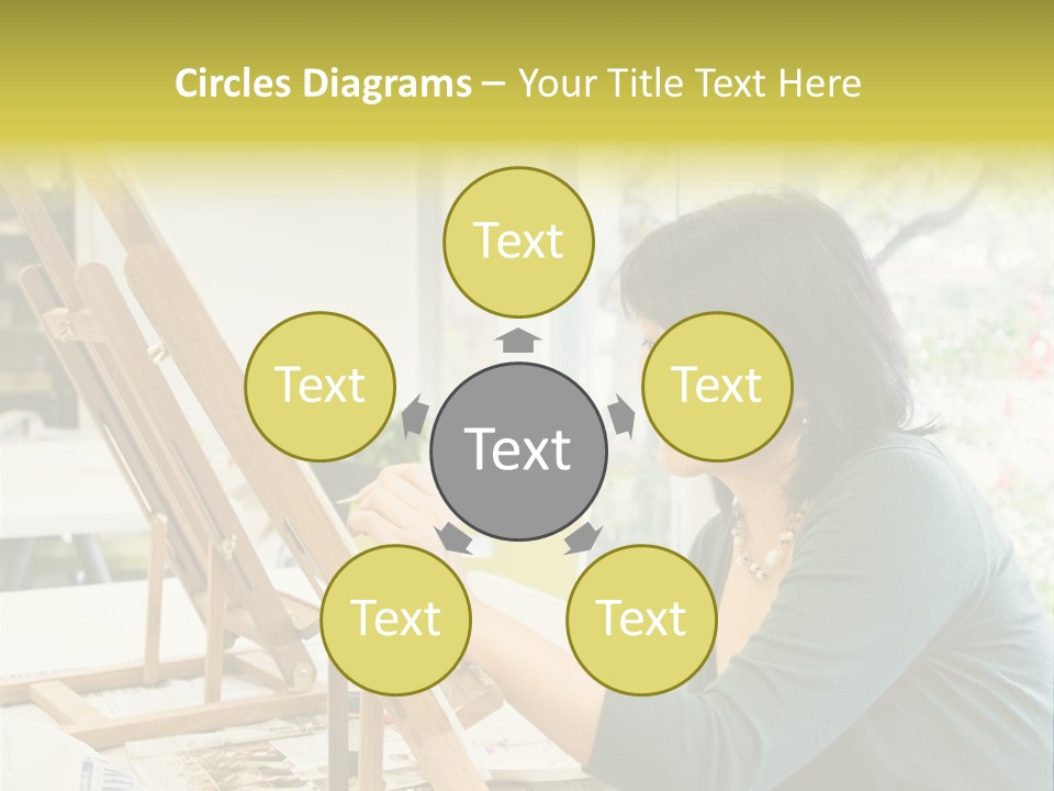 Art Teacher Painting PowerPoint Template