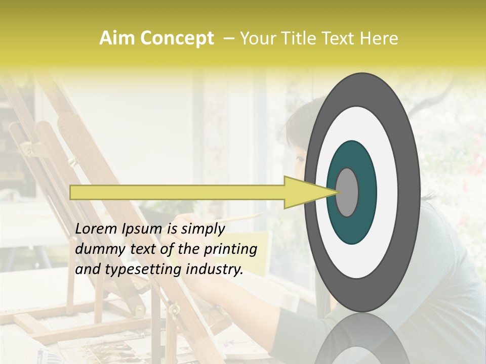 Art Teacher Painting PowerPoint Template