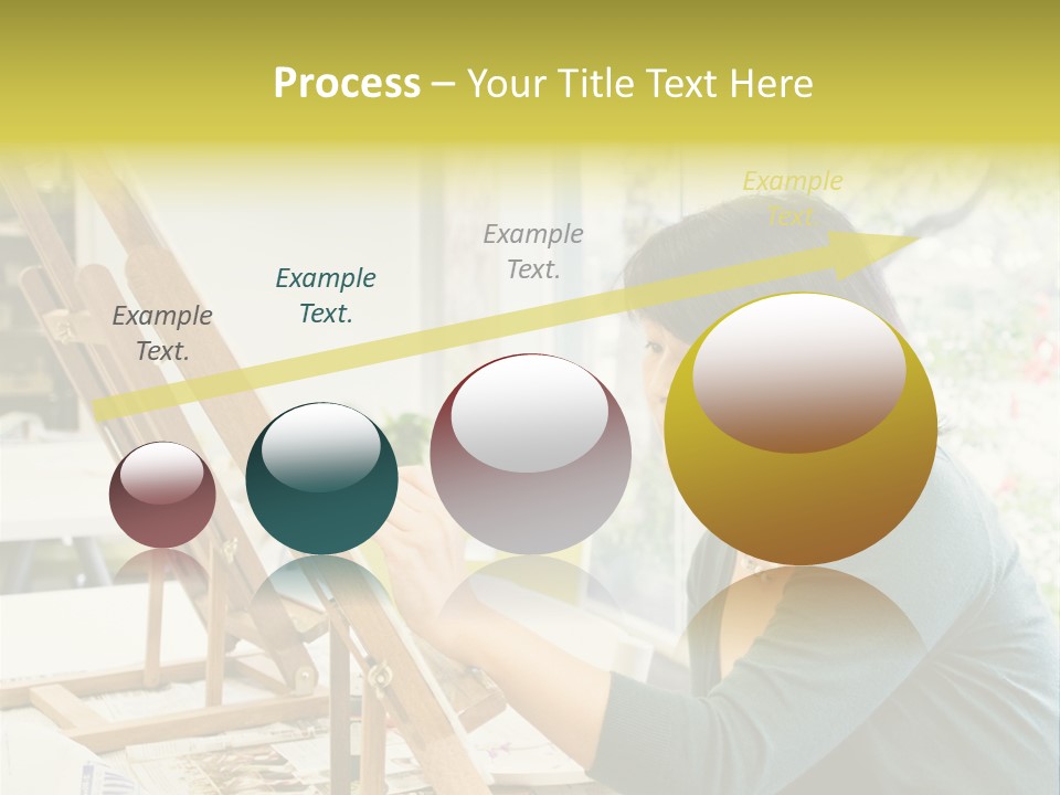 Art Teacher Painting PowerPoint Template