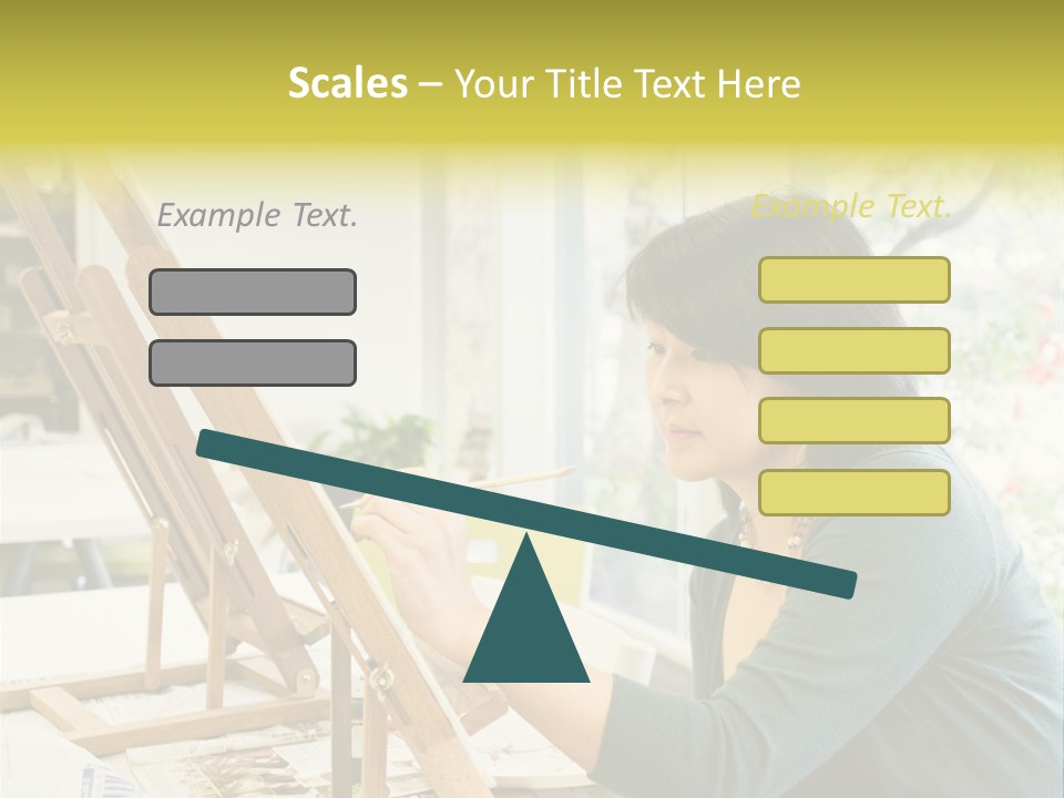 Art Teacher Painting PowerPoint Template