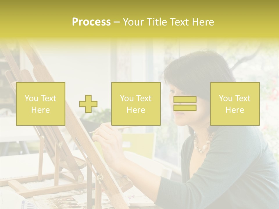 Art Teacher Painting PowerPoint Template