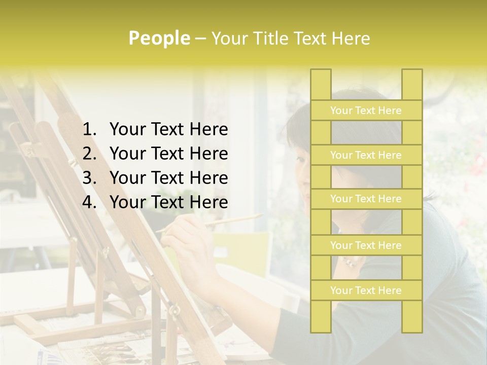 Art Teacher Painting PowerPoint Template