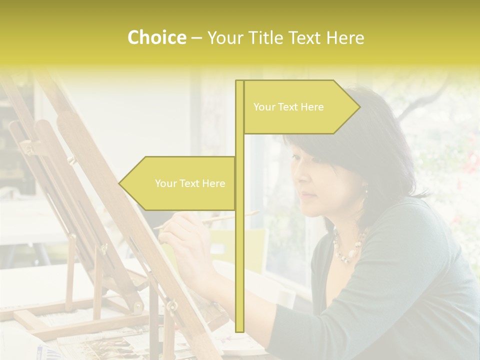 Art Teacher Painting PowerPoint Template