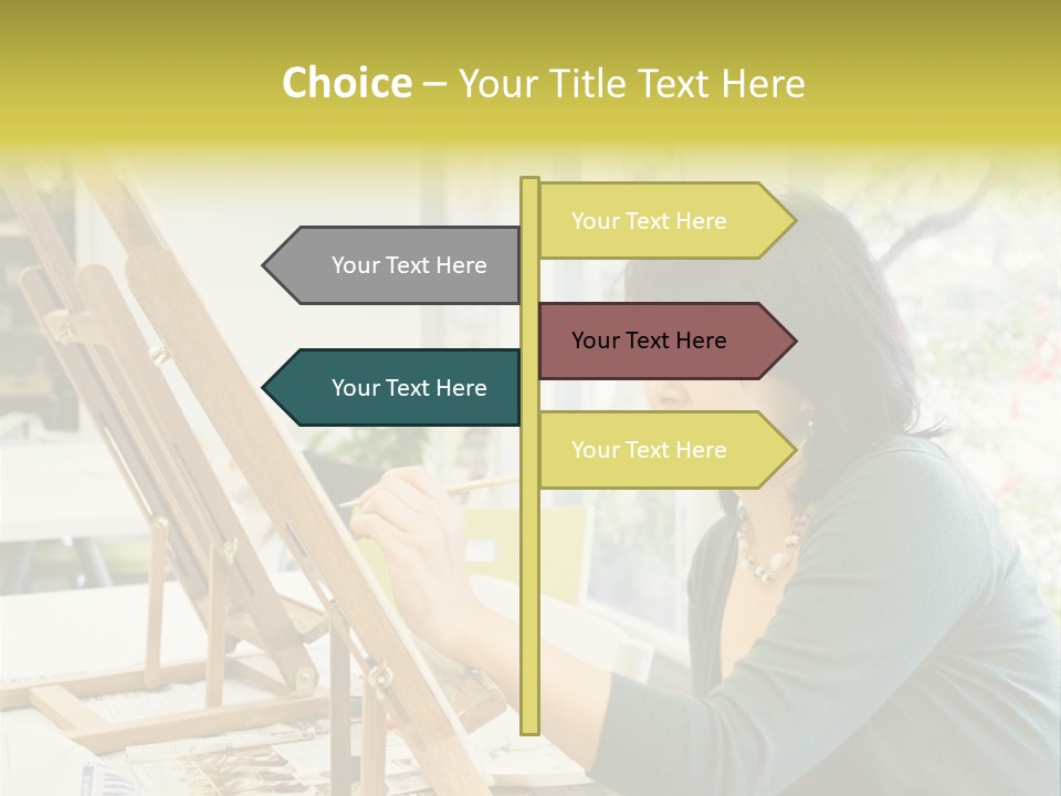 Art Teacher Painting PowerPoint Template