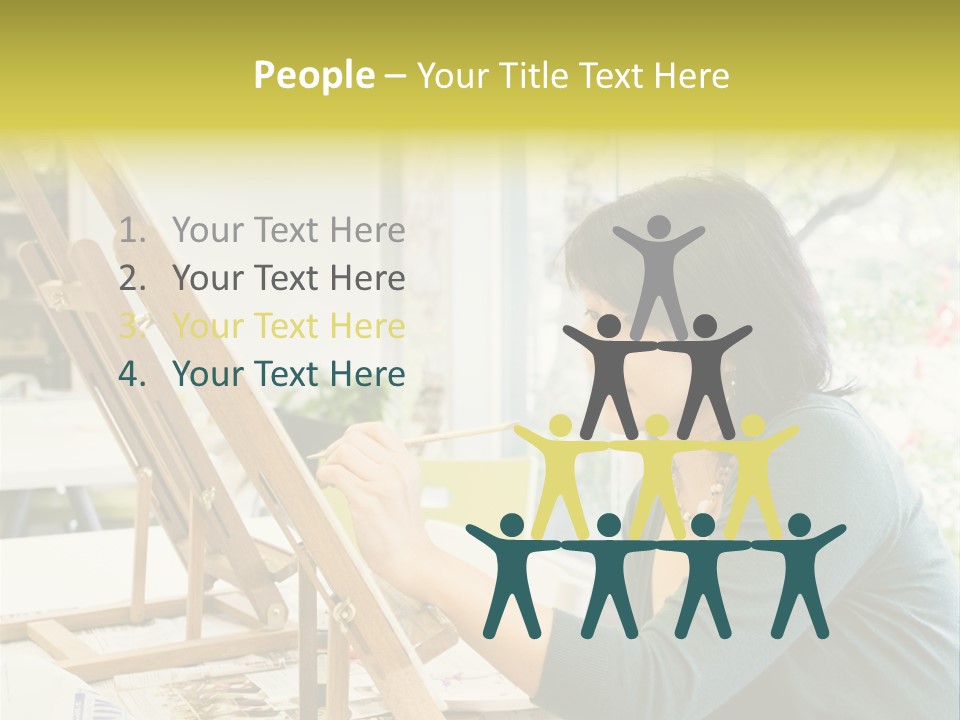 Art Teacher Painting PowerPoint Template