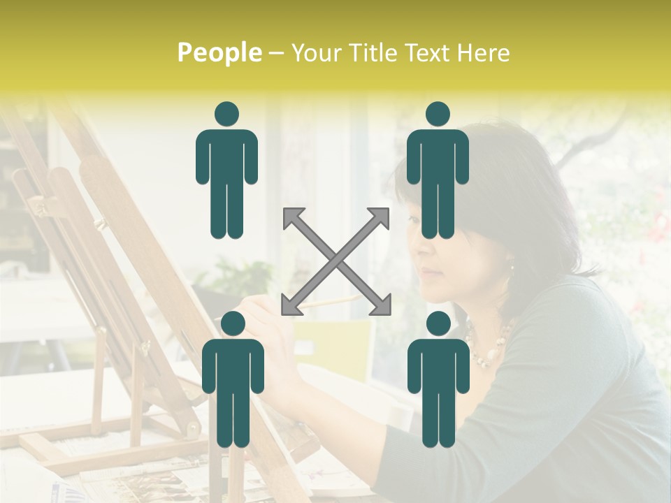 Art Teacher Painting PowerPoint Template