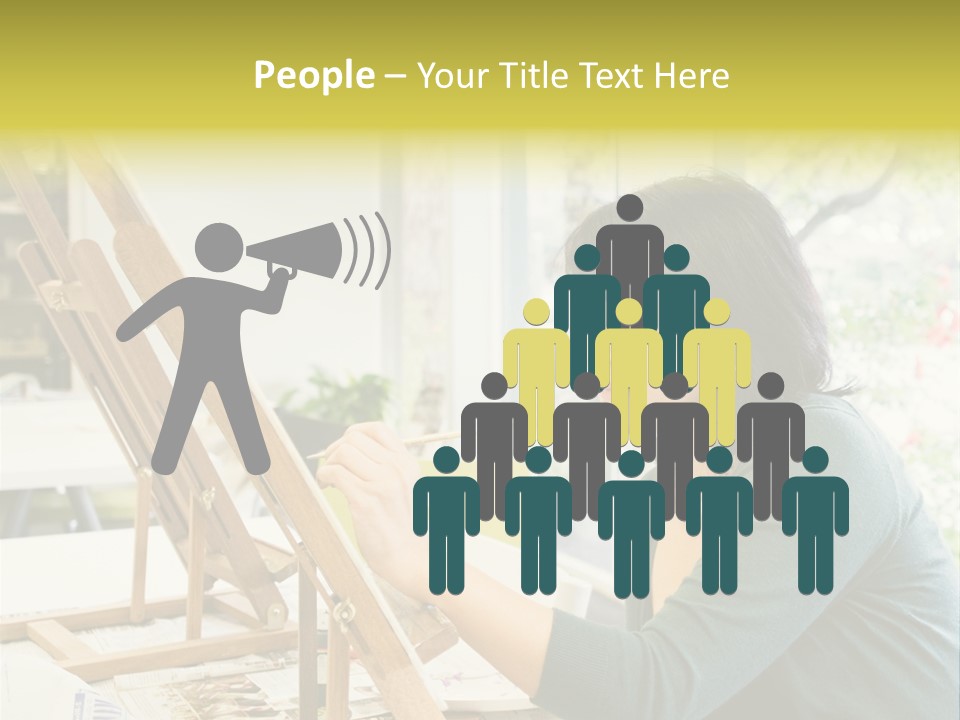 Art Teacher Painting PowerPoint Template