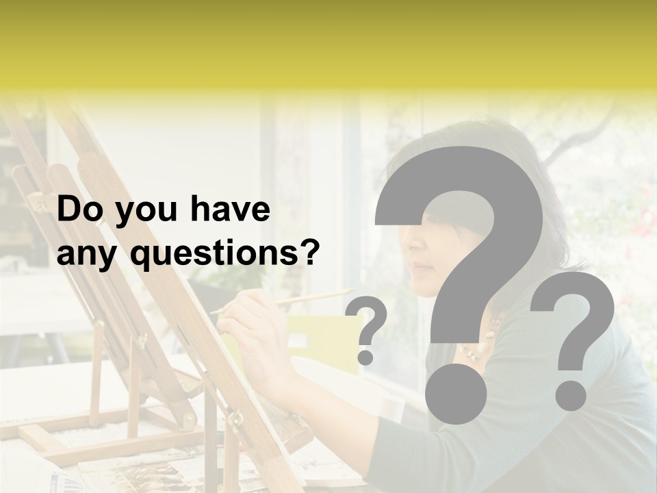 Art Teacher Painting PowerPoint Template