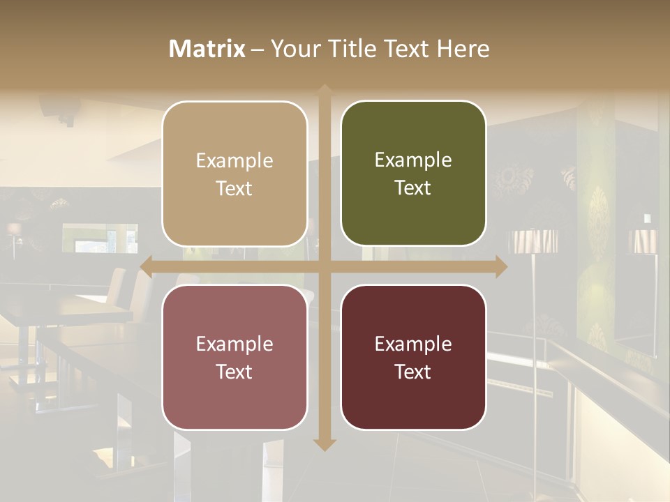 A Conference Room With A Long Table And Chairs PowerPoint Template