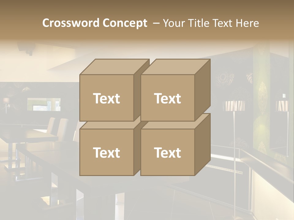 A Conference Room With A Long Table And Chairs PowerPoint Template
