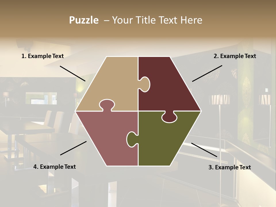 A Conference Room With A Long Table And Chairs PowerPoint Template