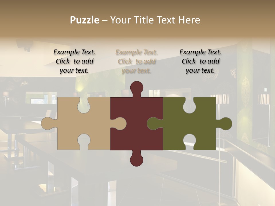 A Conference Room With A Long Table And Chairs PowerPoint Template