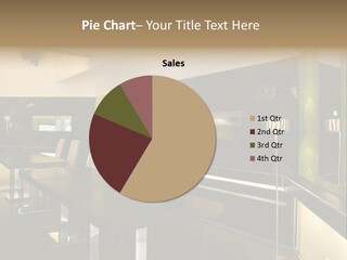 A Conference Room With A Long Table And Chairs PowerPoint Template