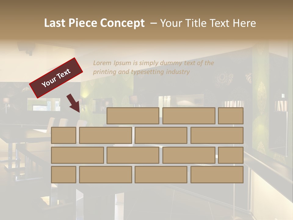 A Conference Room With A Long Table And Chairs PowerPoint Template