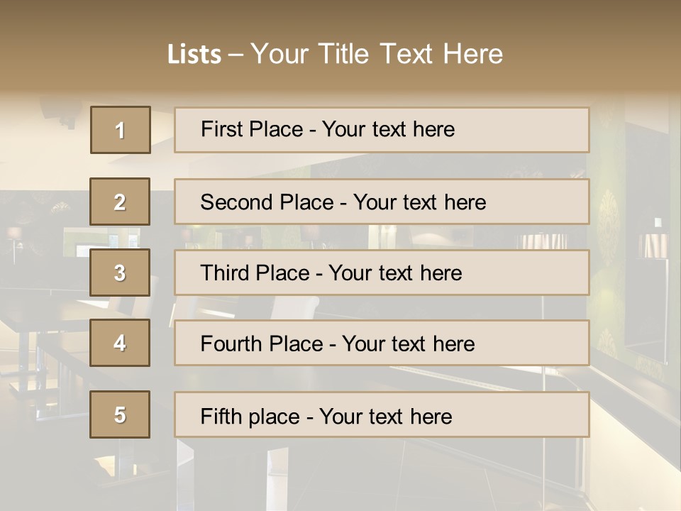 A Conference Room With A Long Table And Chairs PowerPoint Template