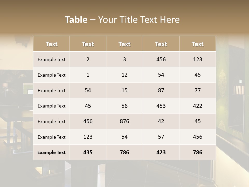 A Conference Room With A Long Table And Chairs PowerPoint Template